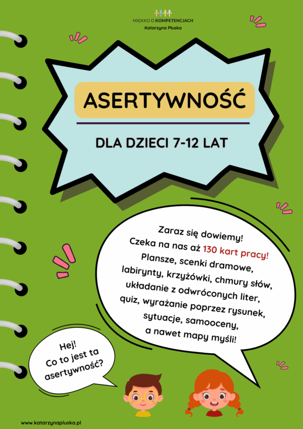 "Asertywność dla dzieci 7-12 lat. 130 kart pracy" e-book