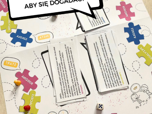 Gra planszowa "Komunikacja – jak rozmawiać, aby się dogadać?" dla dzieci 7-9 lat do druku e-book