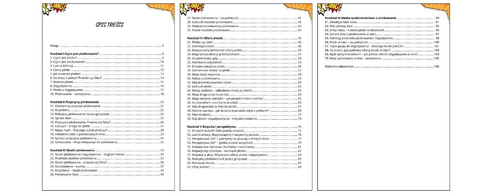 Plotkowanie. 70 kart pracy dla młodzieży młodszej i starszej karty pracy o plotkowaniu