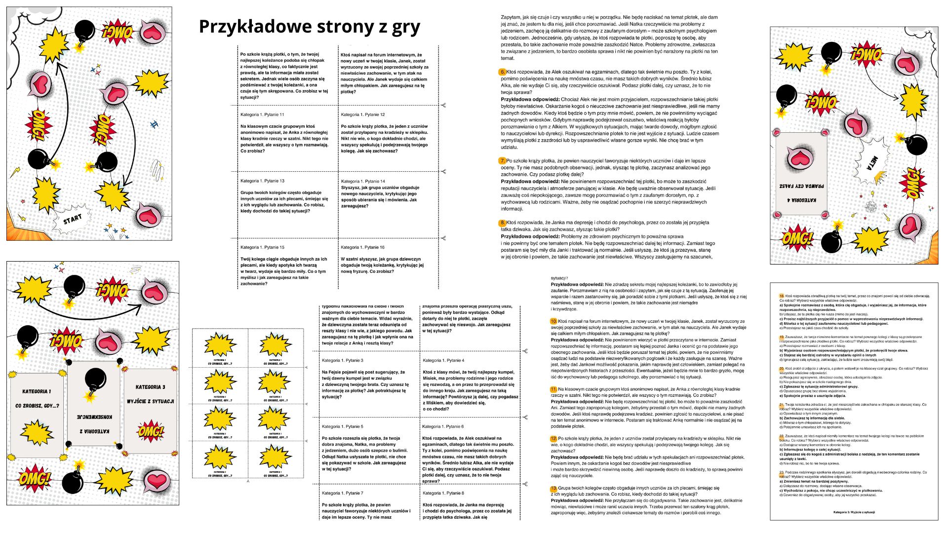 Gra planszowa „Plotka. Rzecz o plotkowaniu i obgadywaniu" dla młodzieży do druku Gra planszowa „Plotka. Rzecz o plotkowaniu i obgadywaniu" dla młodzieży do druku