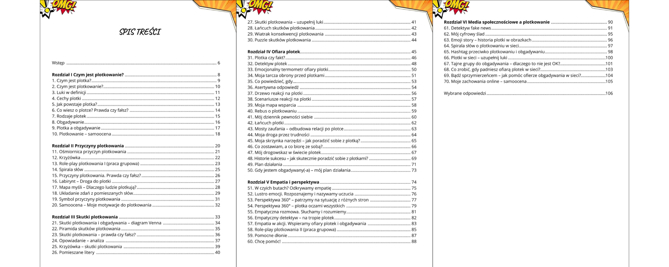 karty pracy o plotkowaniu