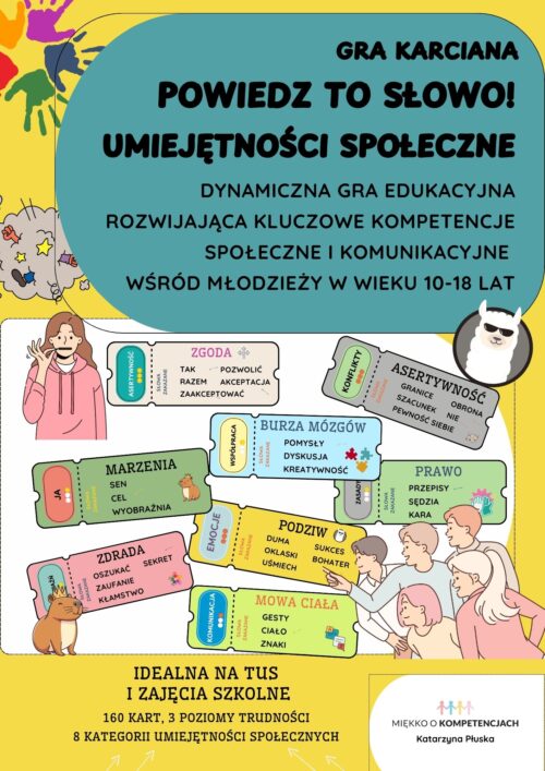 Powiedz to słowo! Umiejętności społeczne. Gra edukacyjna dla młodzieży e-book