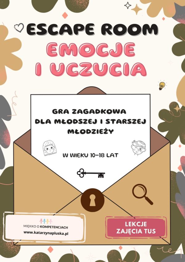 Escape room. Emocje i uczucia. Gra zagadkowa dla młodzieży młodszej i starszej e-book