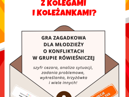 Escape room dla młodzieży. Jak dogadać się z kolegami i koleżankami? Gra zagadkowa dla młodzieży o konfliktach w grupie rówieśniczej